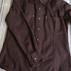 Carhartt Canvas Work Shirt, Brown, Women's XS